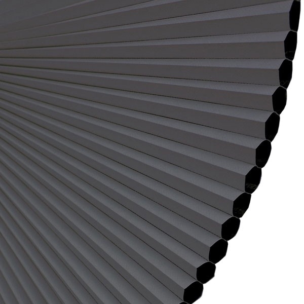 Plissee 4150 Falten Detail Grau