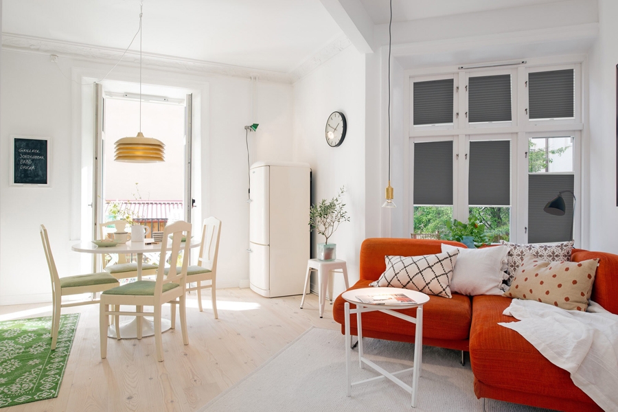 Plissee 4150 Esszimmer Grau