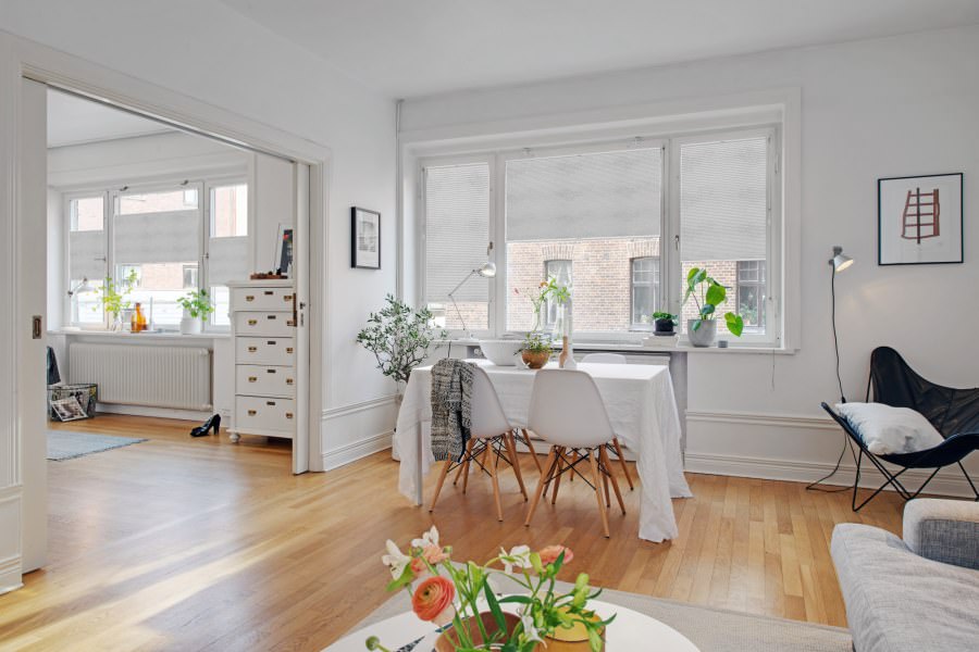 Plissee Drop 1143 Esszimmer