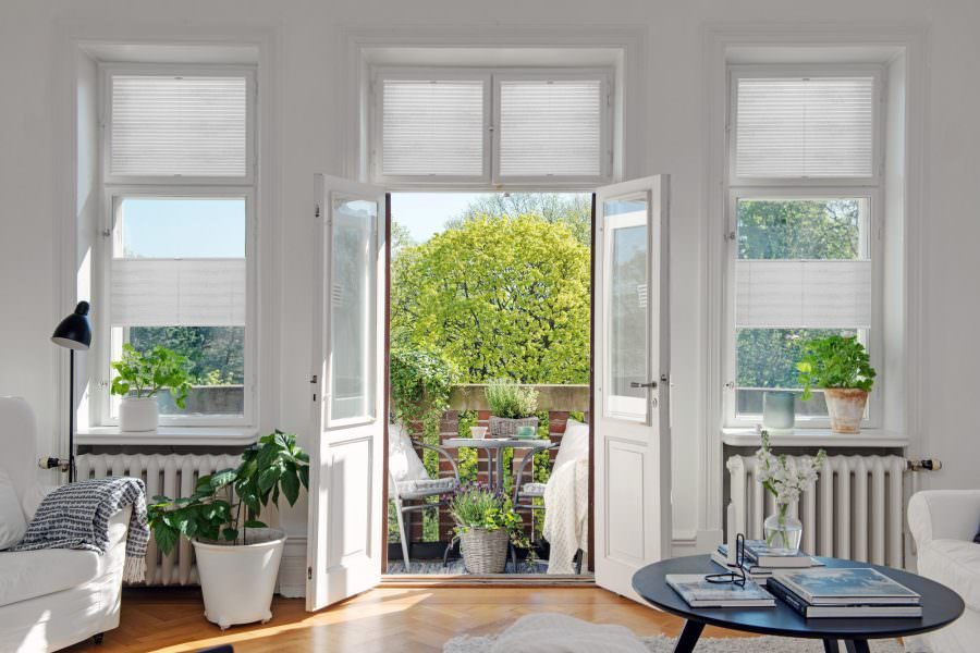 Plissee Drop 1143 Wohnzimmer