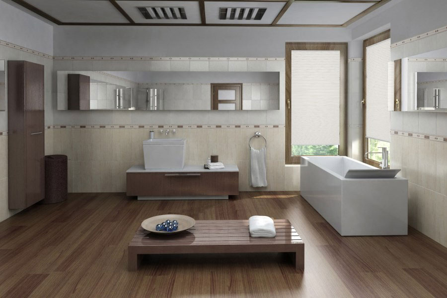 Plissee Duale Blackout 1424 Badezimmer