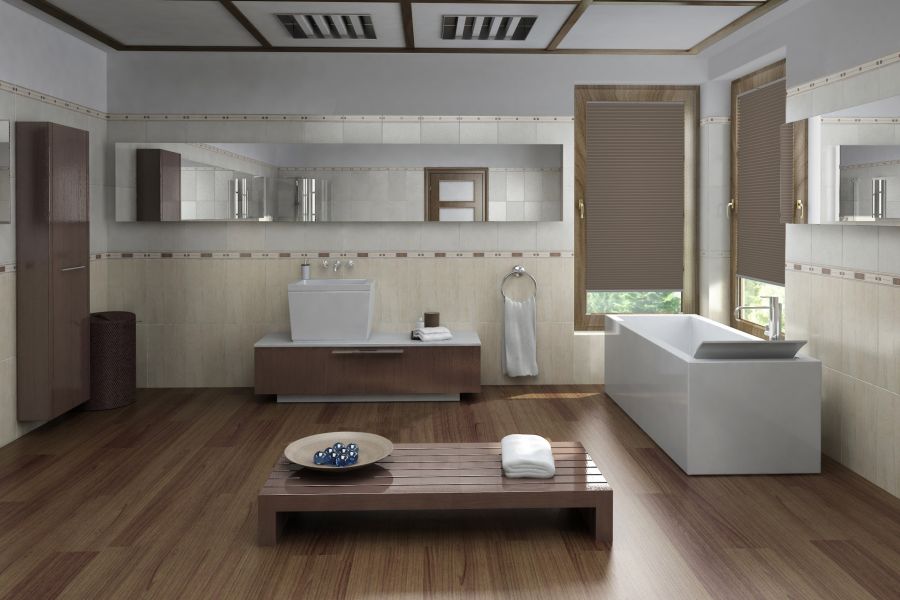 Plissee Duale Blackout 1428 Badezimmer