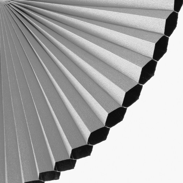 Plissee 2053 Falten Detail Grau