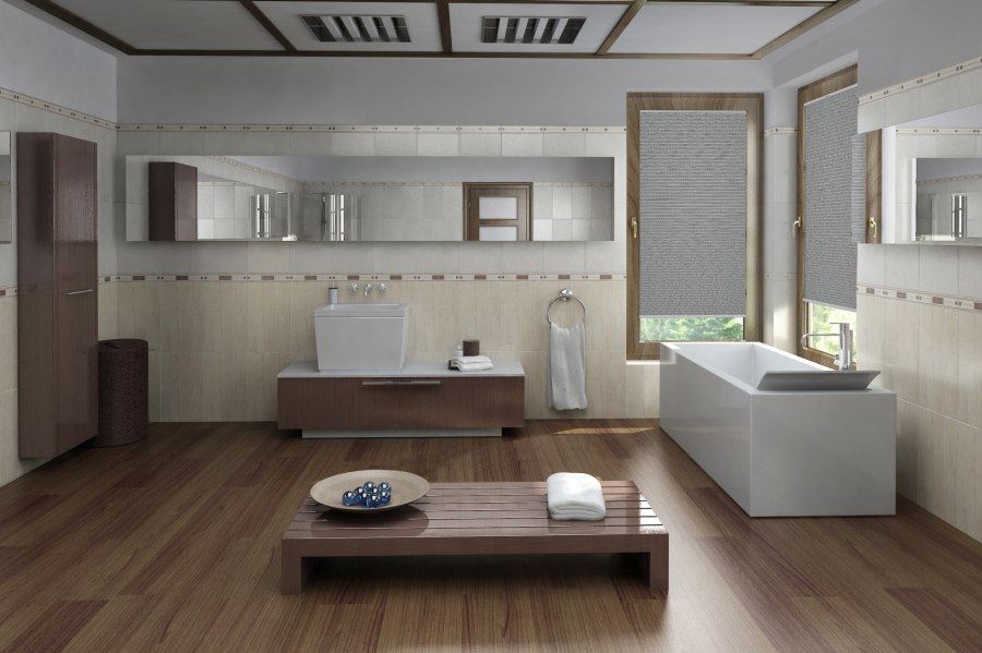 Plissee Duale Blackout 2053 Badezimmer