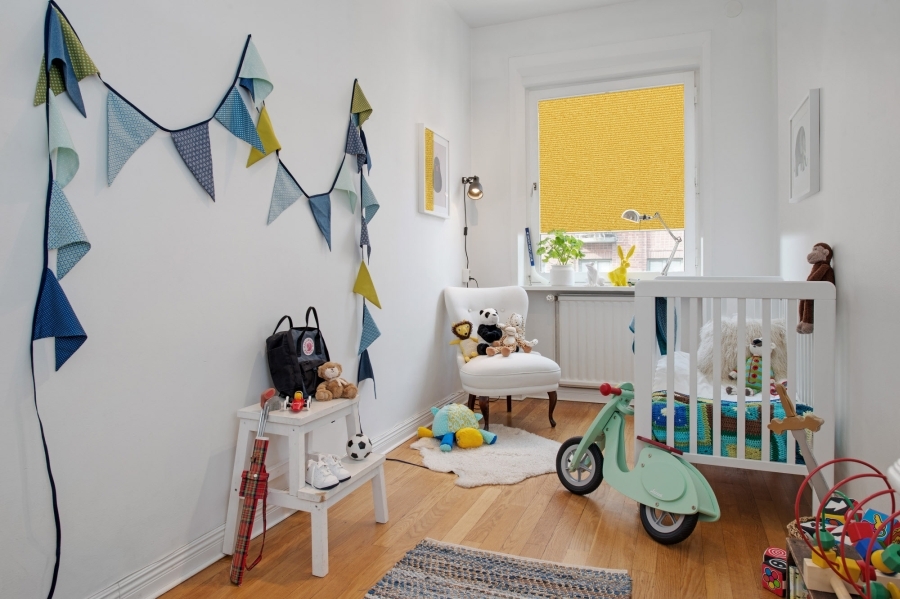 Plissee 2061 Kinderzimmer Gelb
