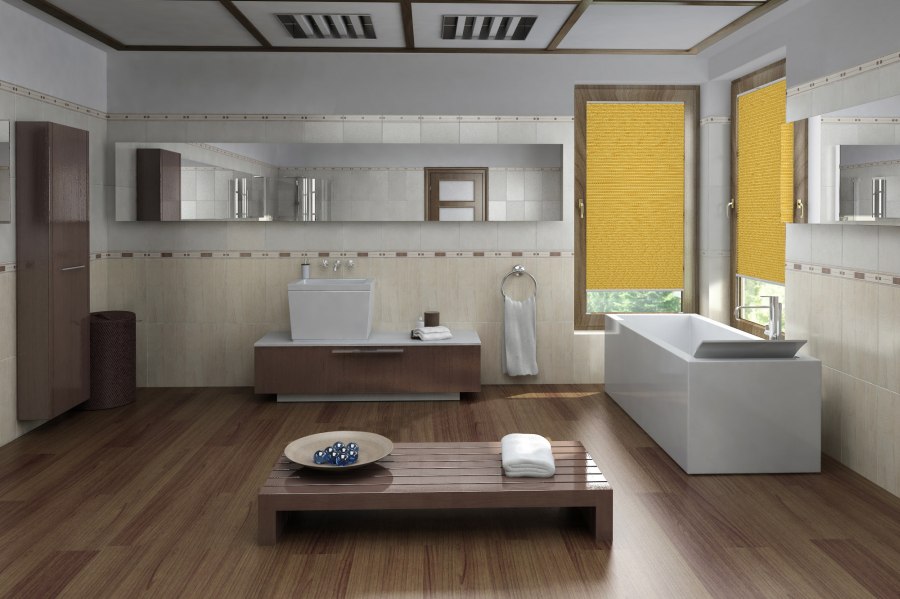 Plissee Duale Blackout 2061 Badezimmer