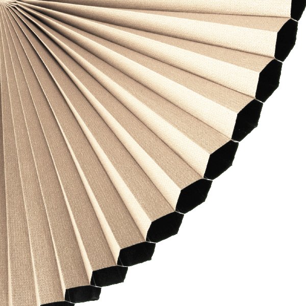 Plissee 2062 Falten Detail Beige