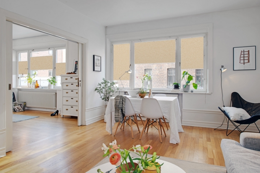 Plissee 2062 Esszimmer Beige