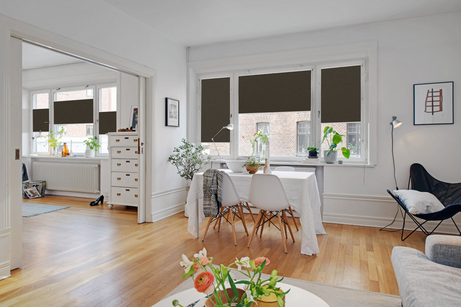 Plissee 4212 Esszimmer Grau
