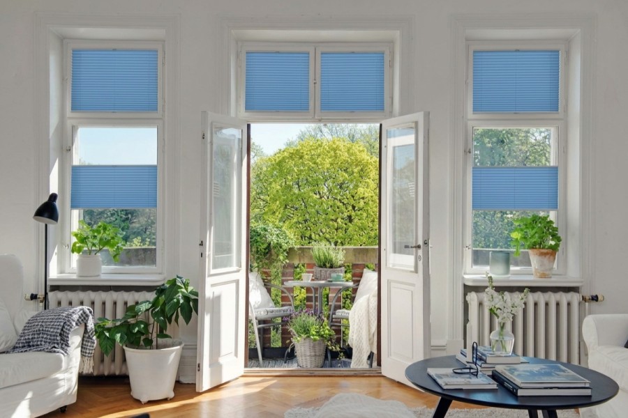 Plissee Fashion Perlex 1378 Wohnzimmer