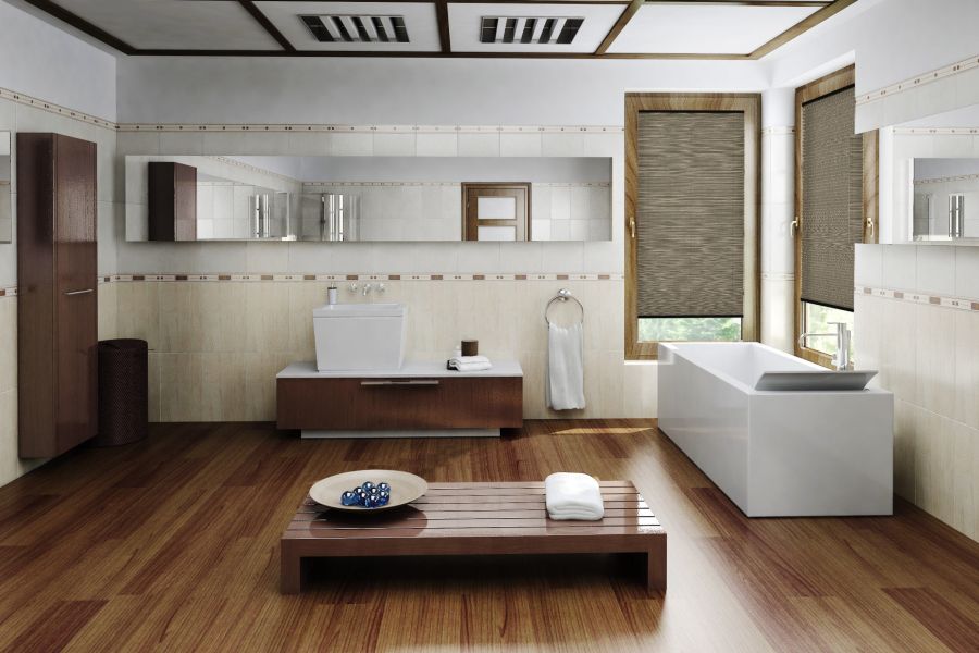 Plissee Fibre 1480 Badezimmer