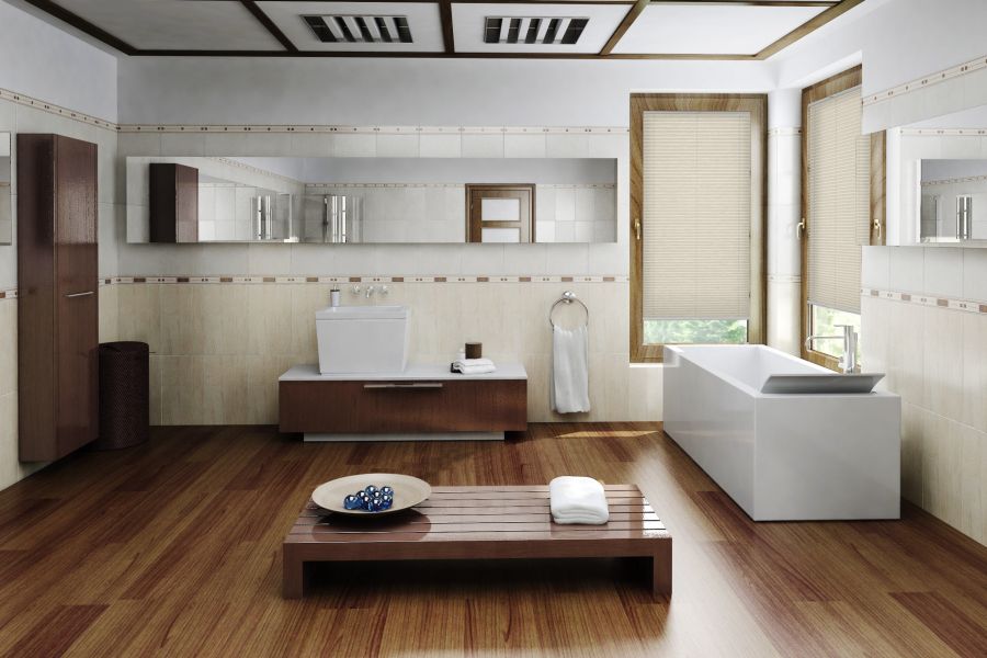Plissee Fibre 1482 Badezimmer