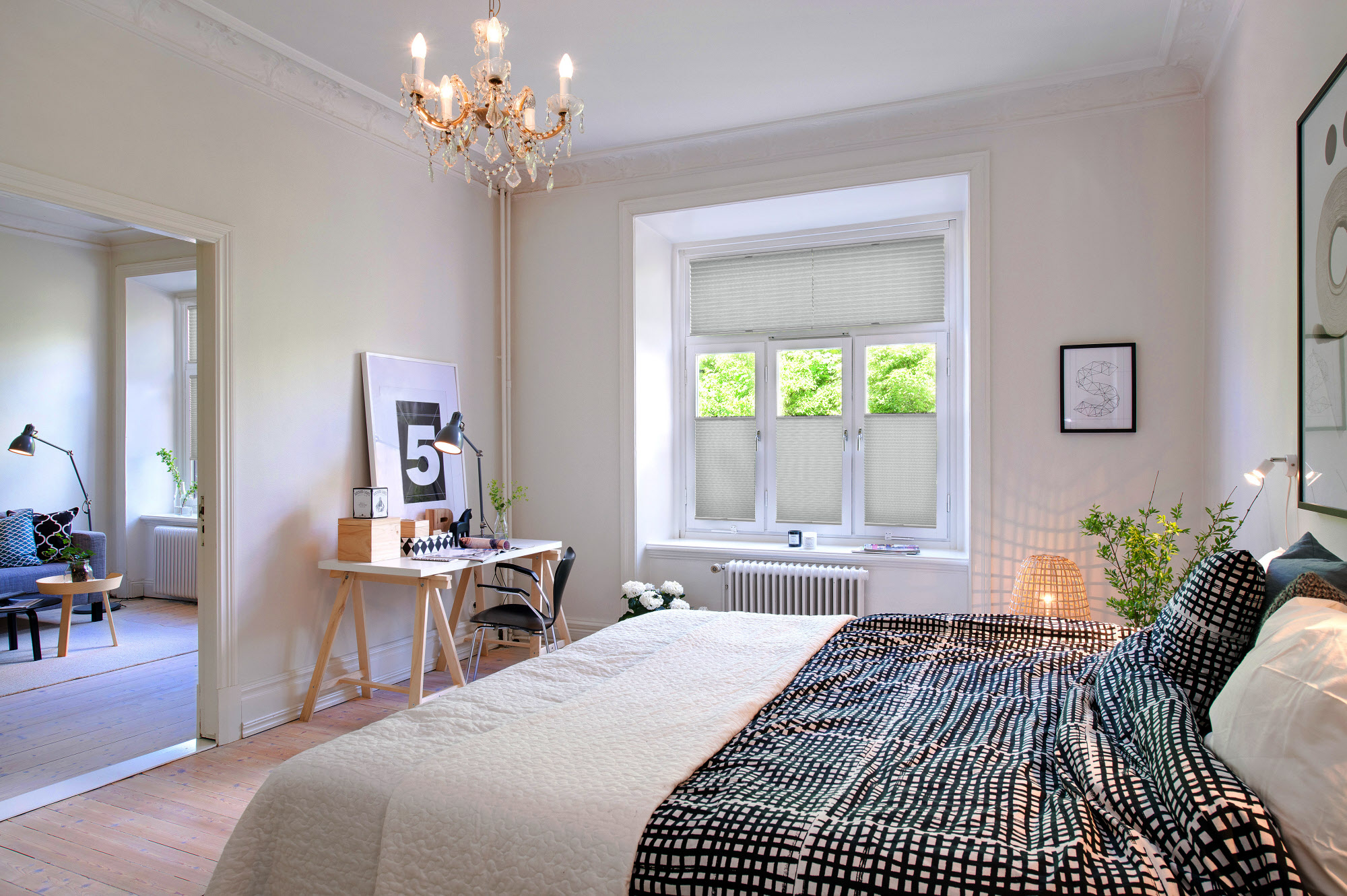 Plissee Fibre 1966 Schlafzimmer