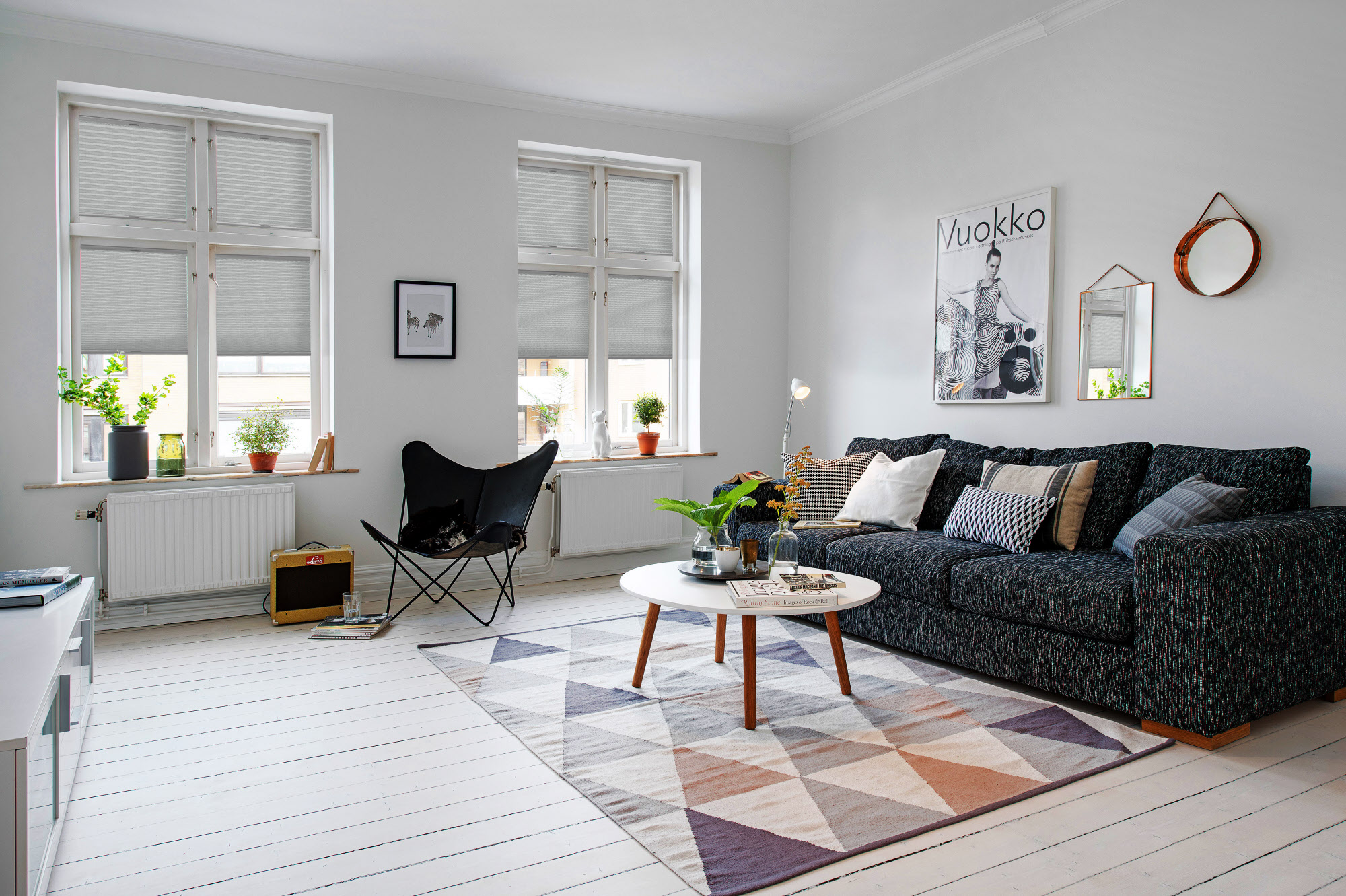 Plissee Fibre 1966 Wohnzimmer