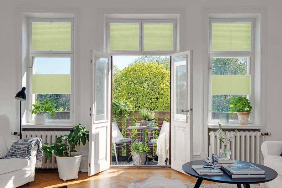 Plissee 1778 Wohnzimmer Grün