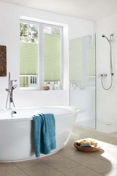Plissee Freja Perl 1778 Badezimmer