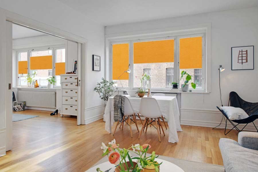 Plissee 1780 Esszimmer Orange