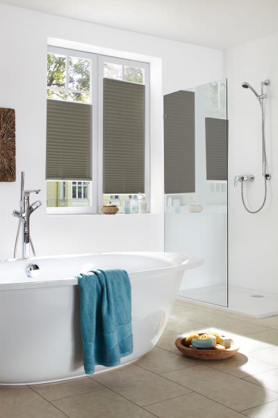 Plissee Freja Perl 1788 Badezimmer