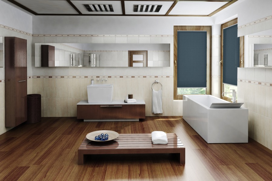 Plissee Freja Perl 1789 Badezimmer