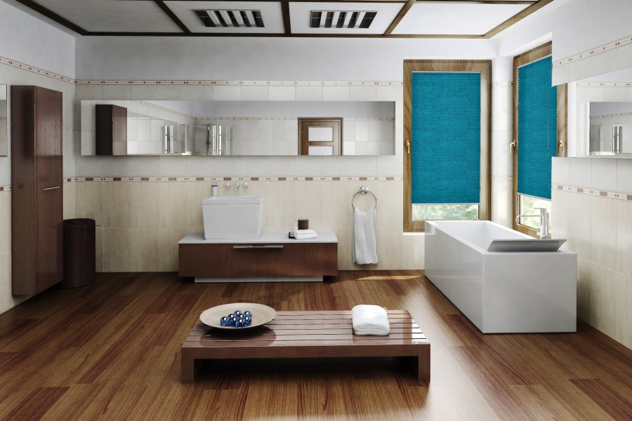 Plissee Freja Perl 1794 Badezimmer
