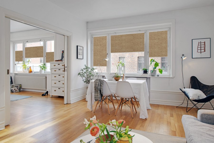 Plissee 1795 Esszimmer Beige