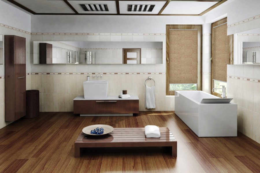 Plissee Freja Perl 1795 Badezimmer