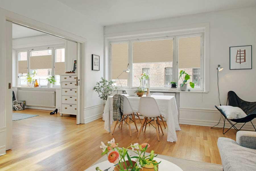 Plissee 1002 Esszimmer Beige