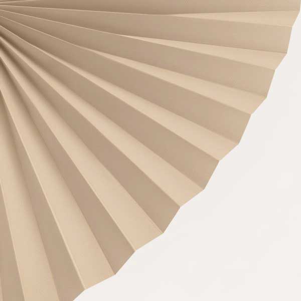 Plissee 1003 Falten Detail Beige