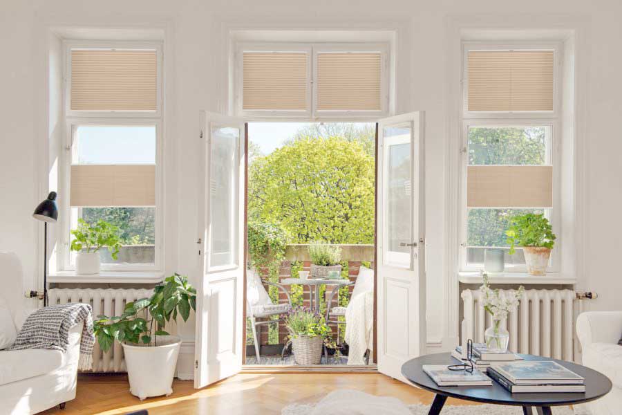 Plissee 1003 Wohnzimmer Beige