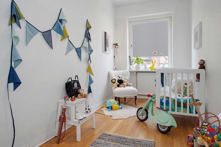 Plissee 1006 Kinderzimmer Grau