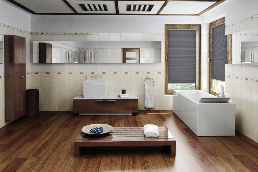 Plissee Gate Perlex 1006 Badezimmer