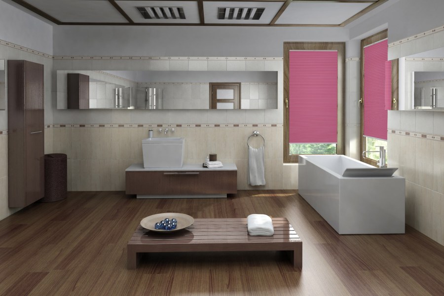 Plissee Lagana Blackout 1915 Badezimmer