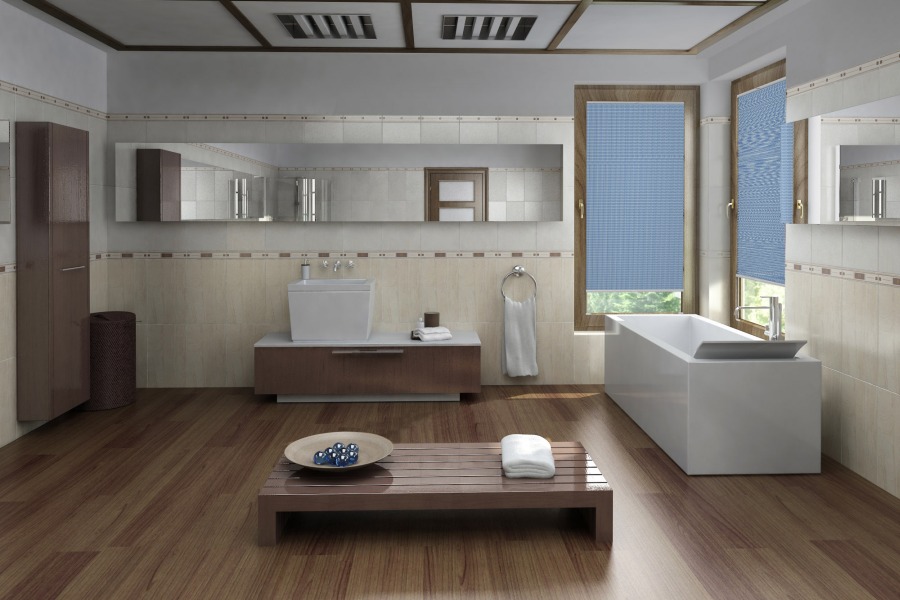 Plissee Lina Print 1705 Badezimmer