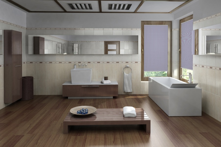 Plissee Lina Print 1706 Badezimmer