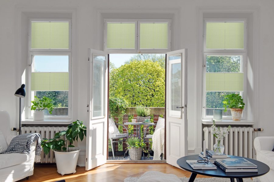 Plissee 1707 Wohnzimmer Gelb