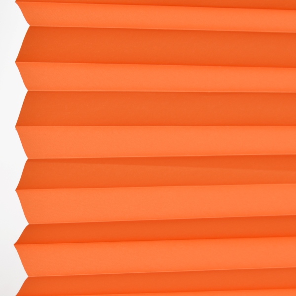 Plissee 1582 Falten Detail Orange