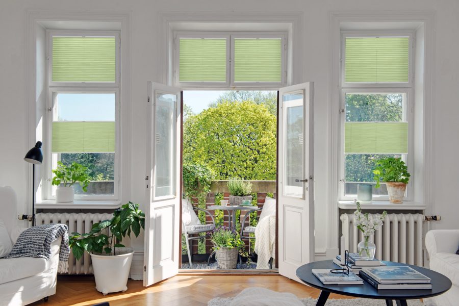 Plissee 1700 Wohnzimmer Grün