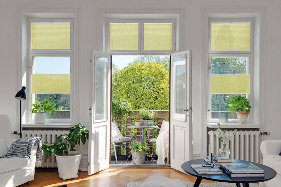 Plissee 1689 Wohnzimmer Gelb