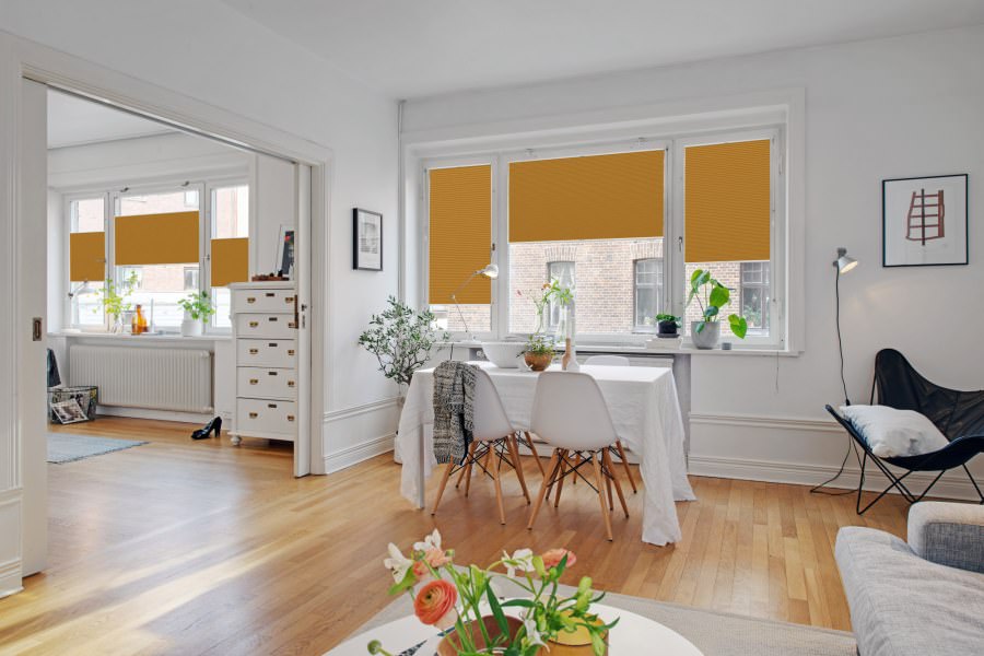 Plissee 1941 Esszimmer Orange