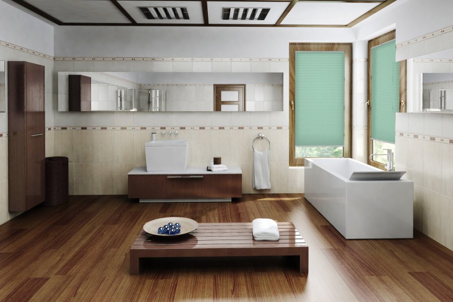 Plissee Perlato 1944 Badezimmer