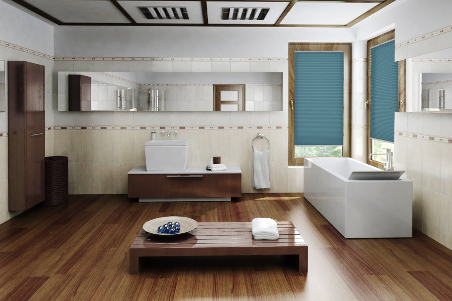 Plissee Perlato 1946 Badezimmer