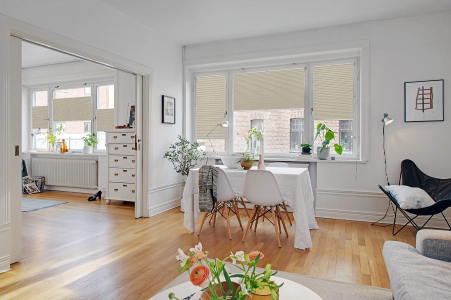 Plissee 1858 Esszimmer Beige