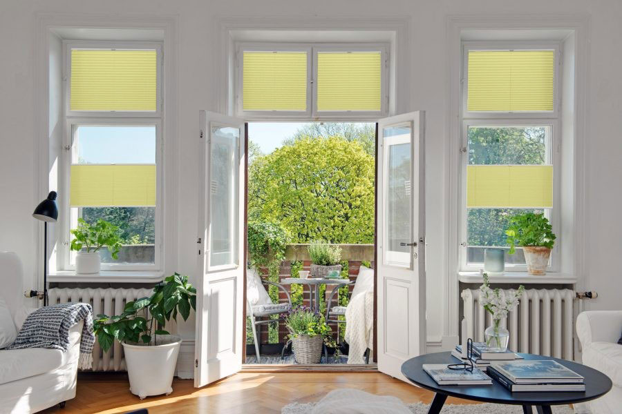 Plissee 1666 Wohnzimmer Gelb