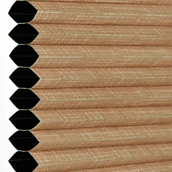 Plissee 4177 Falten Detail Braun