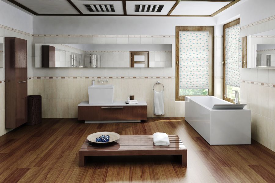Plissee Seashell 1477 Badezimmer