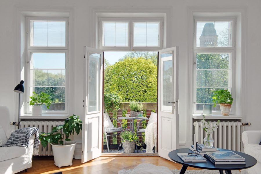 Plissee 1752 Wohnzimmer Weiß