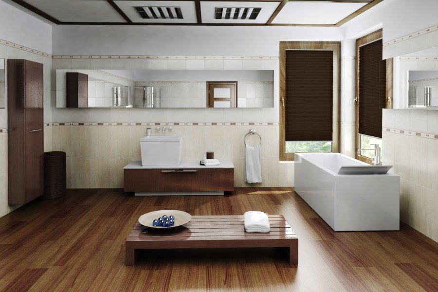 Plissee Tierno 1977 Badezimmer