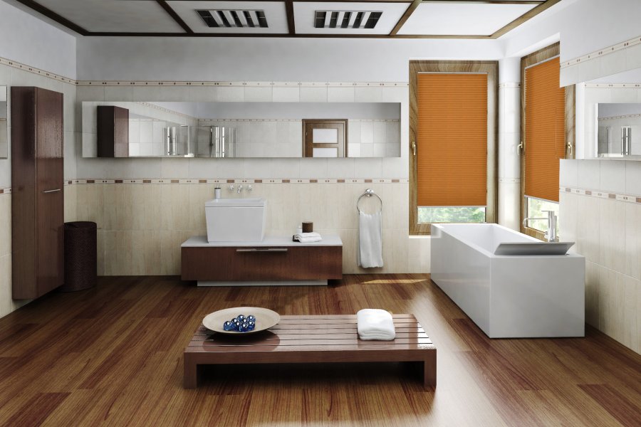 Plissee Tierno 1979 Badezimmer