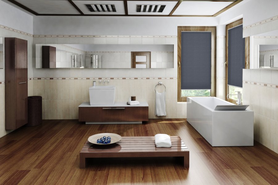 Plissee Tierno 1981 Badezimmer