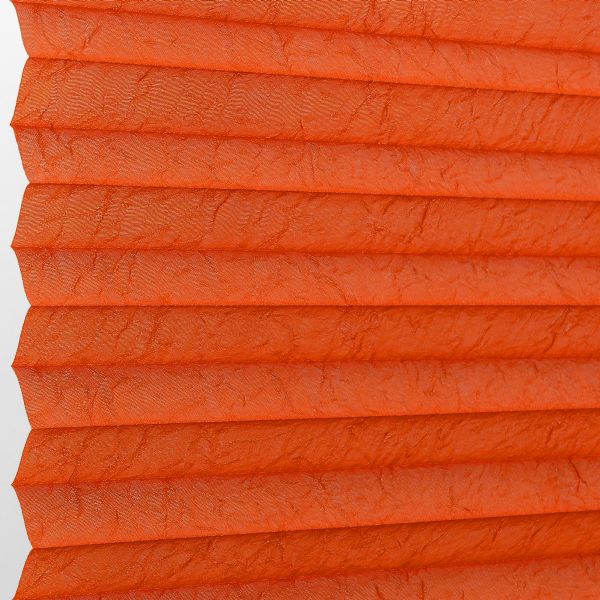 Plissee 1534 Falten Detail Orange